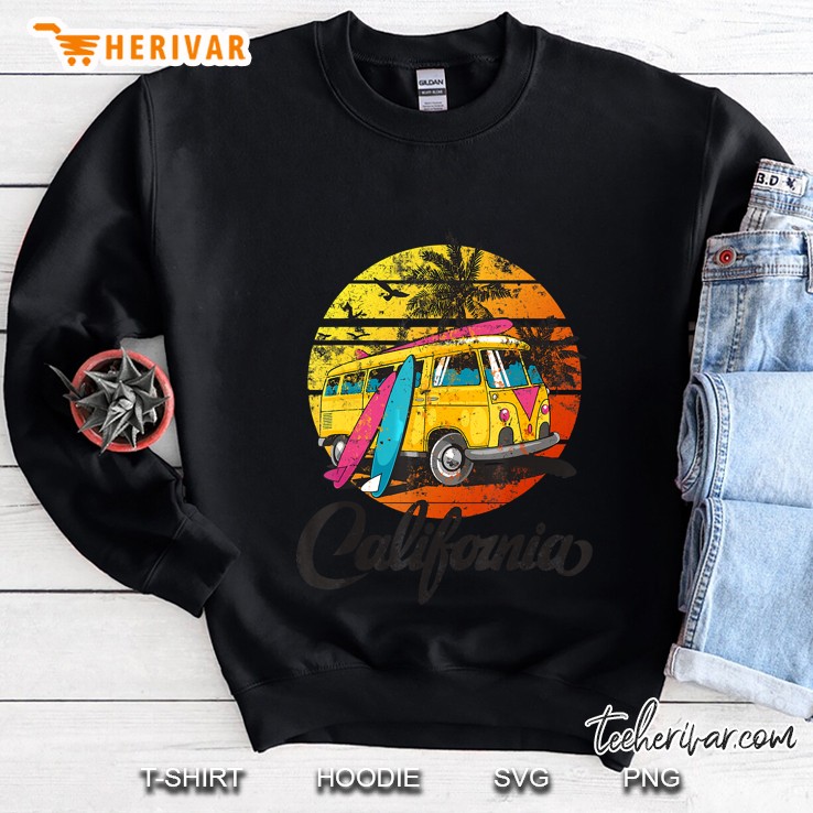 California Van Surfer Surfing Vintage Version Sweatshirt
