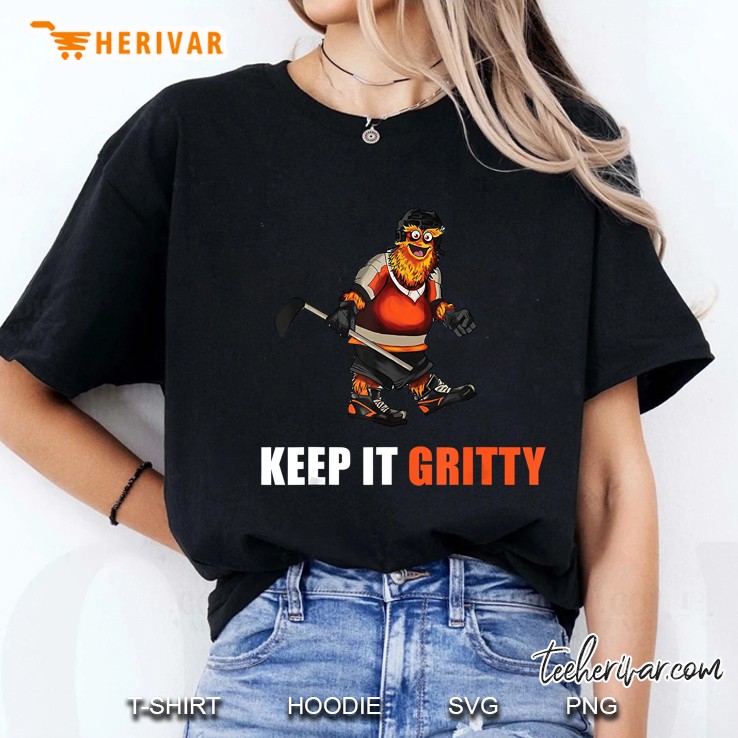 Keep It Gritty Flyers Mascot Version2 Ladies Tee