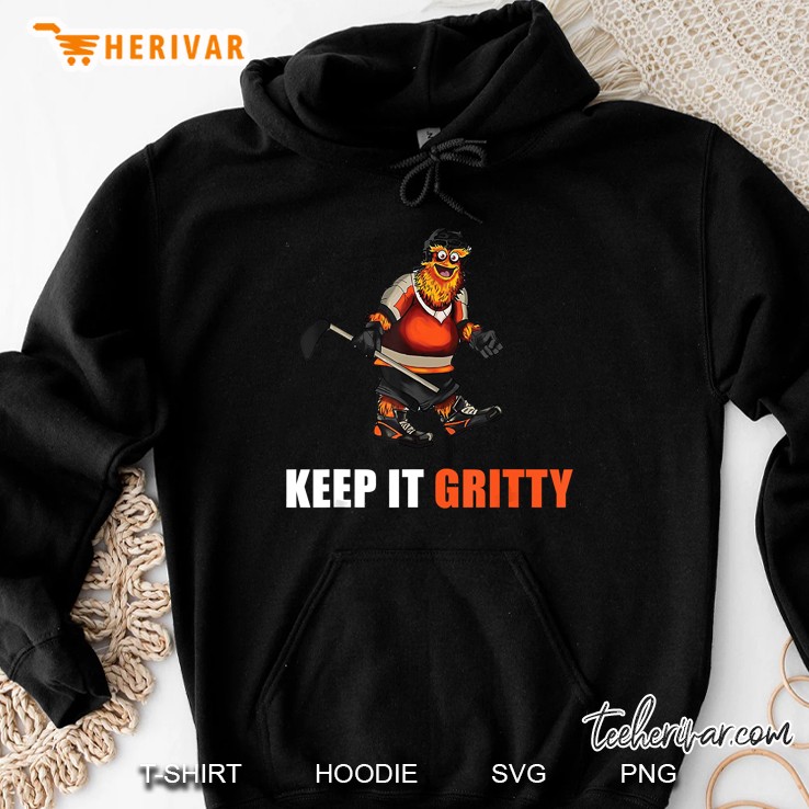 Keep It Gritty Flyers Mascot Version2 Hoodie