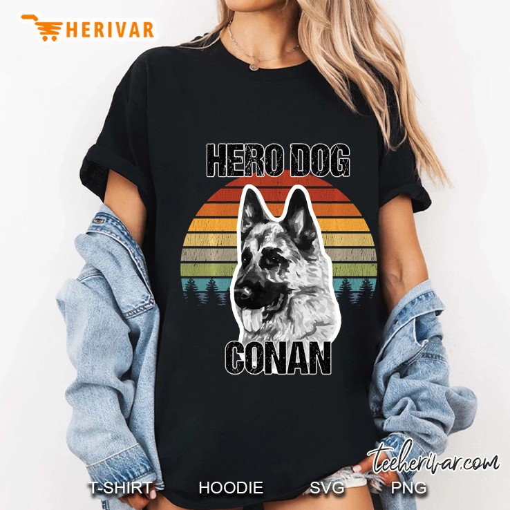 Hero Dog Conan K9 German Shepherd Vintage Version Ladies Tee