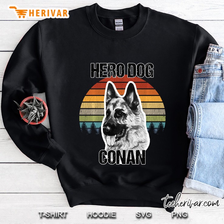 Hero Dog Conan K9 German Shepherd Vintage Version Sweatshirt