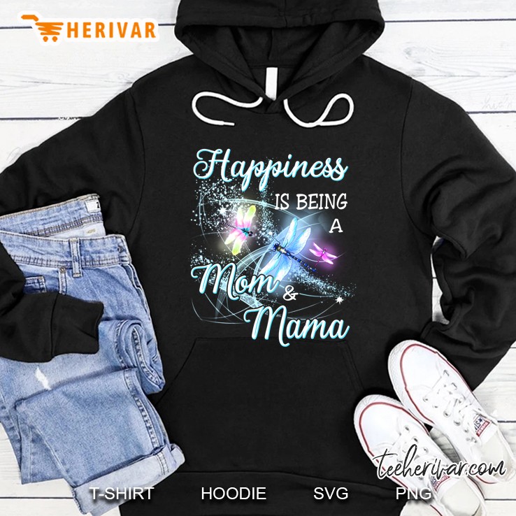 Happiness Is Being A Mom & Mama Dragonfly Version Hoodie