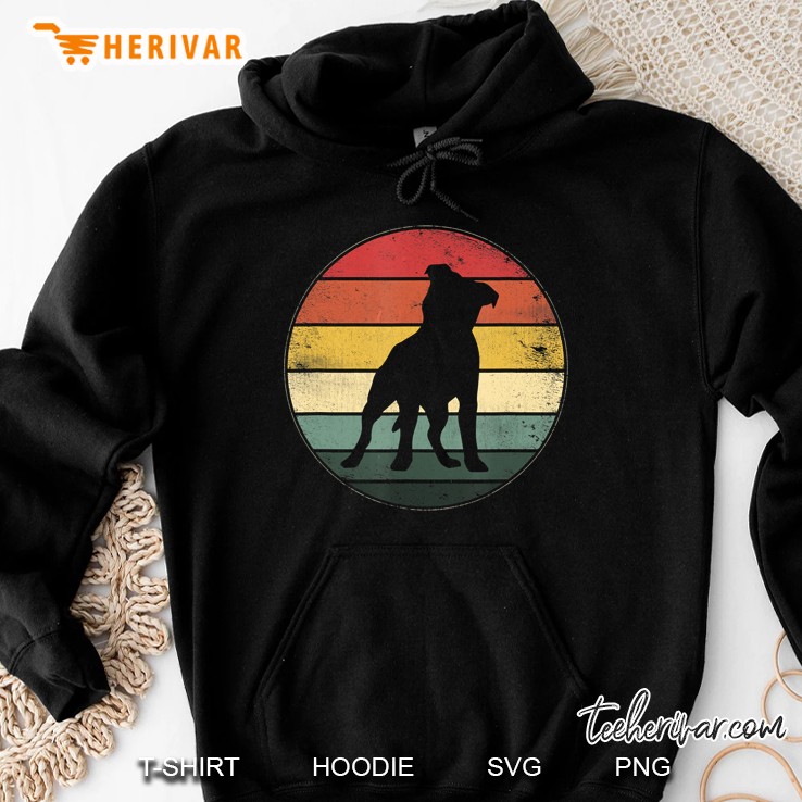 Pitbull Silhouette Vintage Version Hoodie