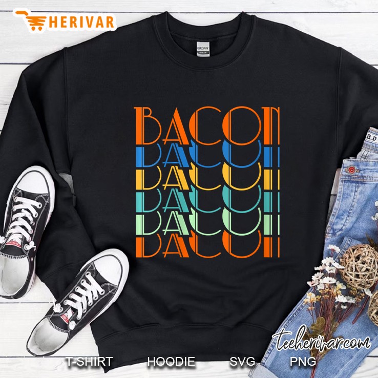 Bacon Funny Keto Ketogenic Diet Vintage Version Sweatshirt
