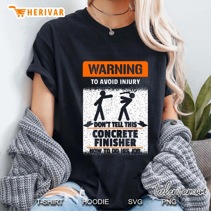 Warning To Avoid Injury Don