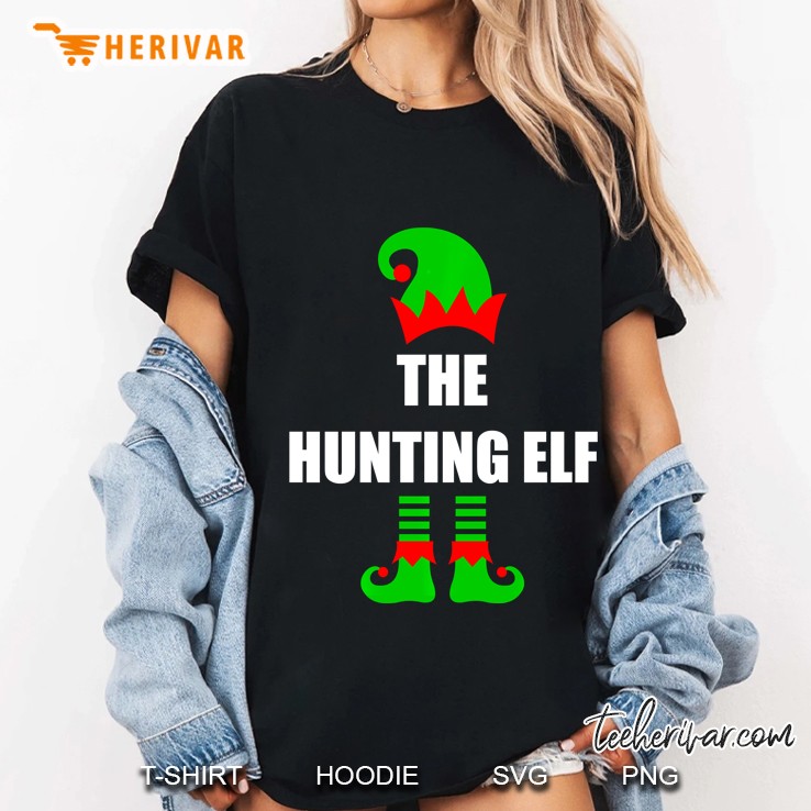 The Hunting Elf Christmas Ladies Tee