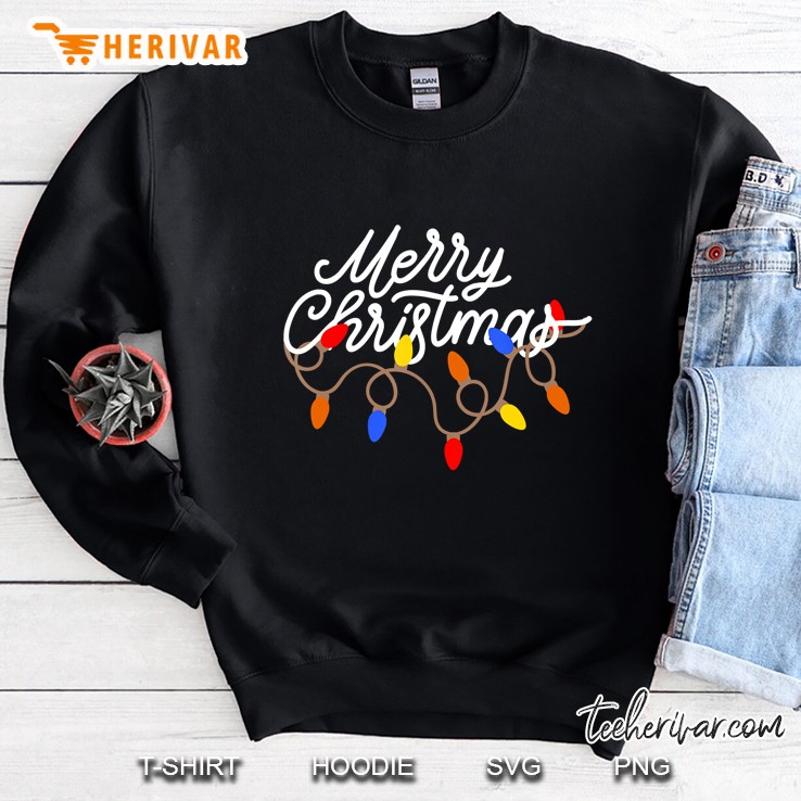 Merry Christmas Lights Sweatshirt
