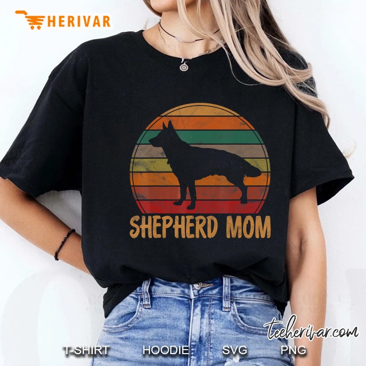 Shepherd Mom German Shepherd Lover Vintage Version Ladies Tee
