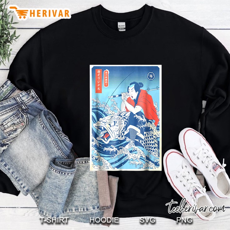 Samurais Fishing Japanese Sweatshirt