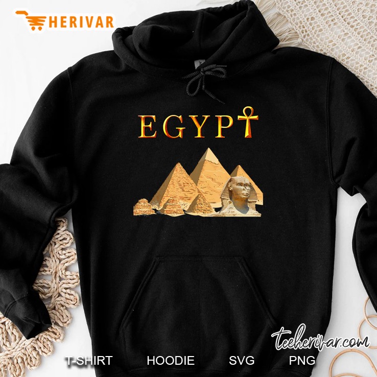Pharaoh Ankh Pyramids Sphinx Egypt Tut Egyptian Hoodie