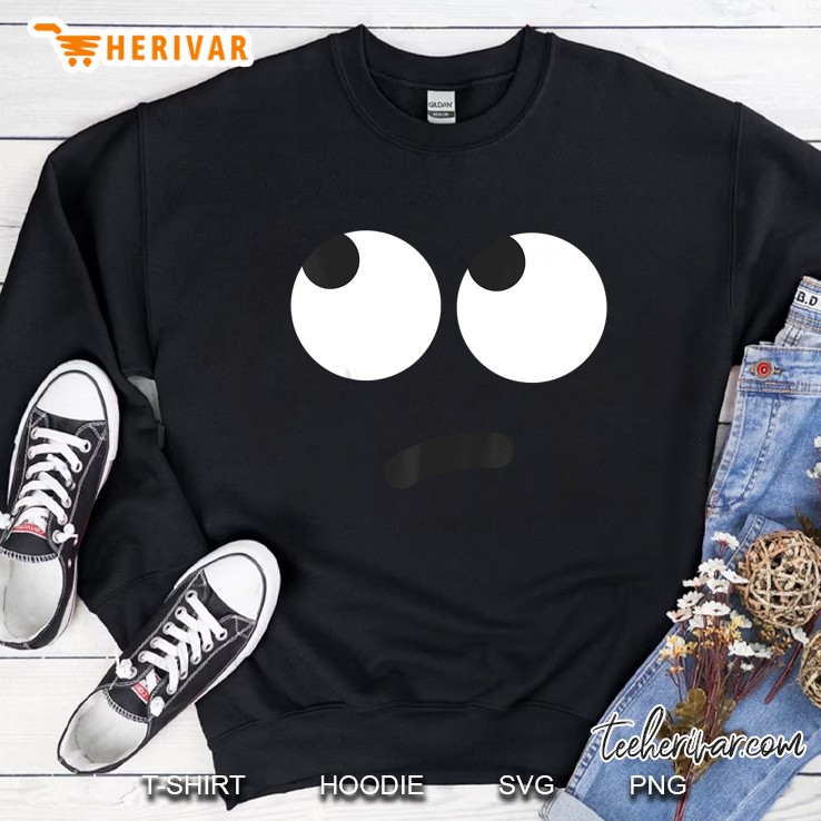 Rolling Eyes Face Emoji Halloween Costume Sweatshirt