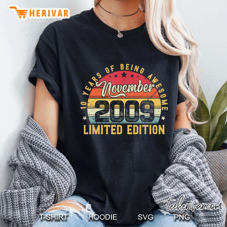 10 Years Of Being Awesome November 2009 Limited Edition Vintage Version Ladies Tee