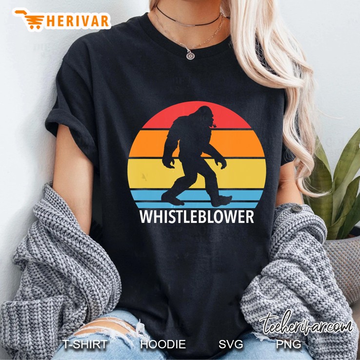 Whistleblower Whistle Blowing Bigfoot Vintage Version Ladies Tee