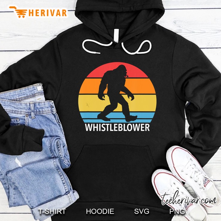 Whistleblower Whistle Blowing Bigfoot Vintage Version Hoodie