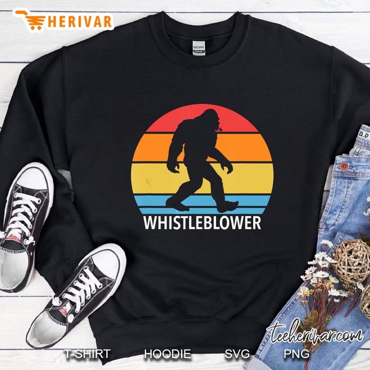 Whistleblower Whistle Blowing Bigfoot Vintage Version Sweatshirt