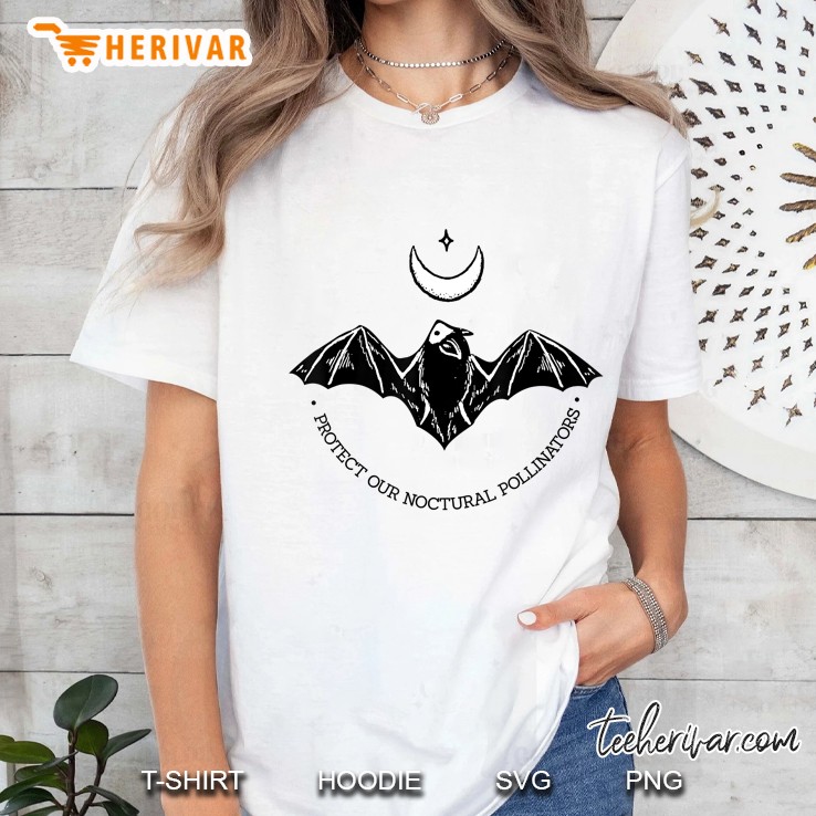 Protect Our Nocturnal Pollinators White Version Ladies Tee