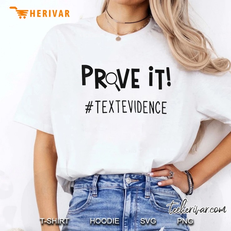 Prove It Text Evidence White Version Ladies Tee
