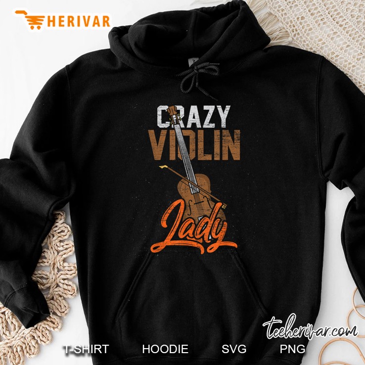 Crazy Violin Lady Hoodie