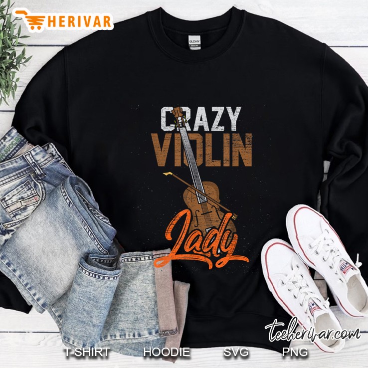Crazy Violin Lady Sweatshirt