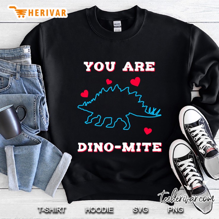 You Are Dino-Mite Stegosaurus Funny Valentine