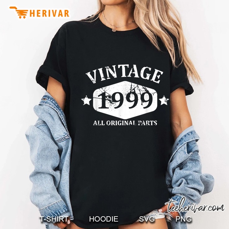 Vintage 1999 All Original Parts 20th Birthday Ladies Tee