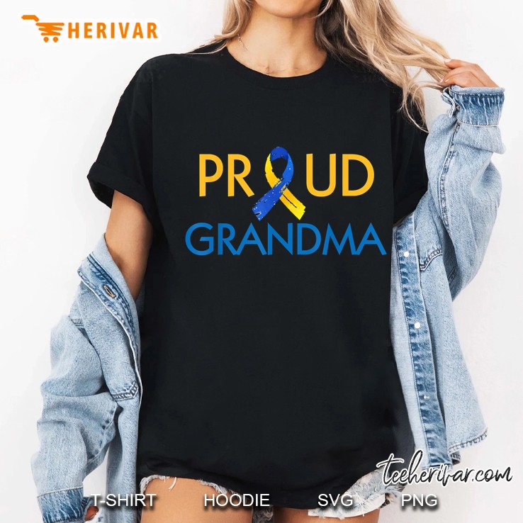 Proud Grandma World Down Syndrome Day Ladies Tee