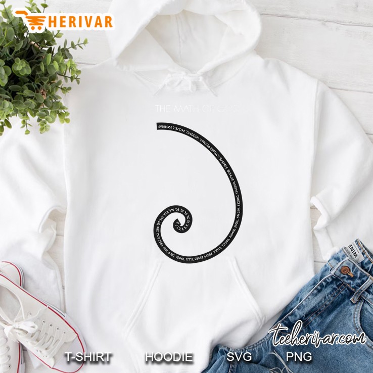The Math Of God Fibonacci Math Hoodie