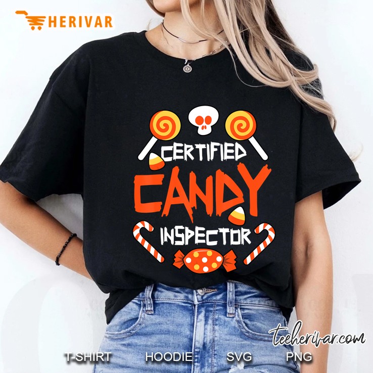 Certified Candy Inspector  Halloween Ladies Tee