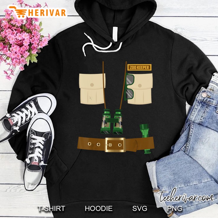Zoo Keeper Halloween Costume Jungle Safari Explorer Black Version Hoodie