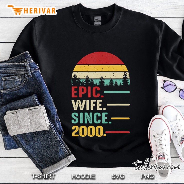 Epic Wife Since 2000 Vintage Version Sweatshirt