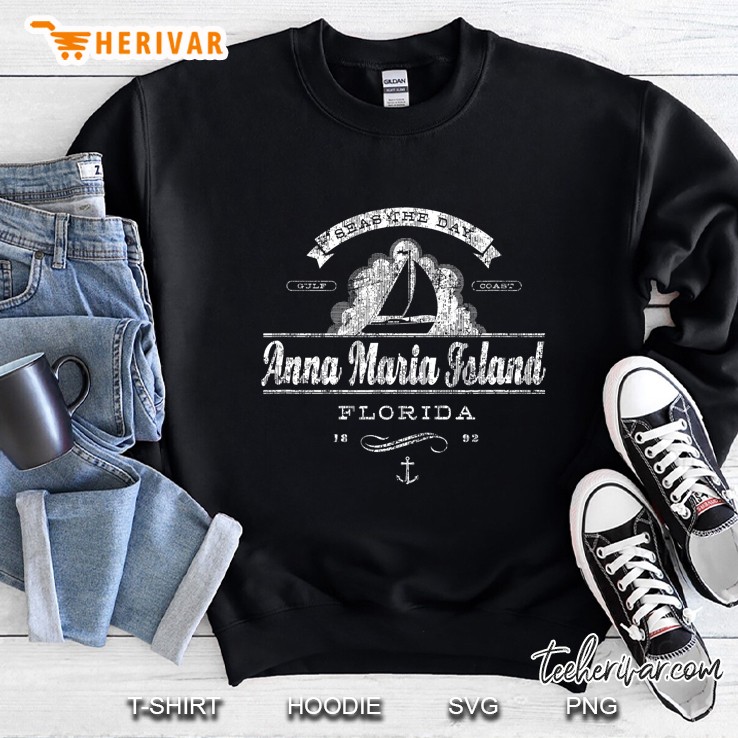 Seas The Day Anna Maria Island Florida Sweatshirt