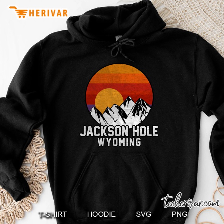 Jackson Hole Wyoming Mountain Sunset Version Hoodie