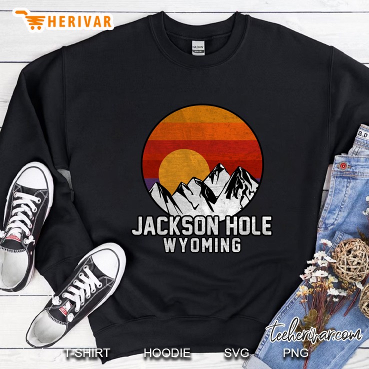Jackson Hole Wyoming Mountain Sunset Version Sweatshirt