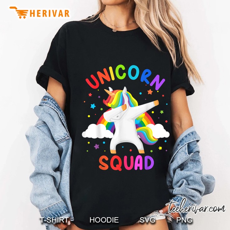 Unicorn Squad Dabbing Squad Ladies Tee
