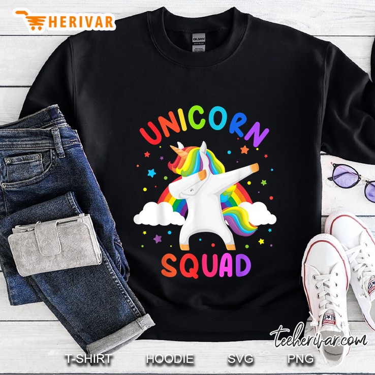 Unicorn Squad Dabbing Squad Sweatshirt