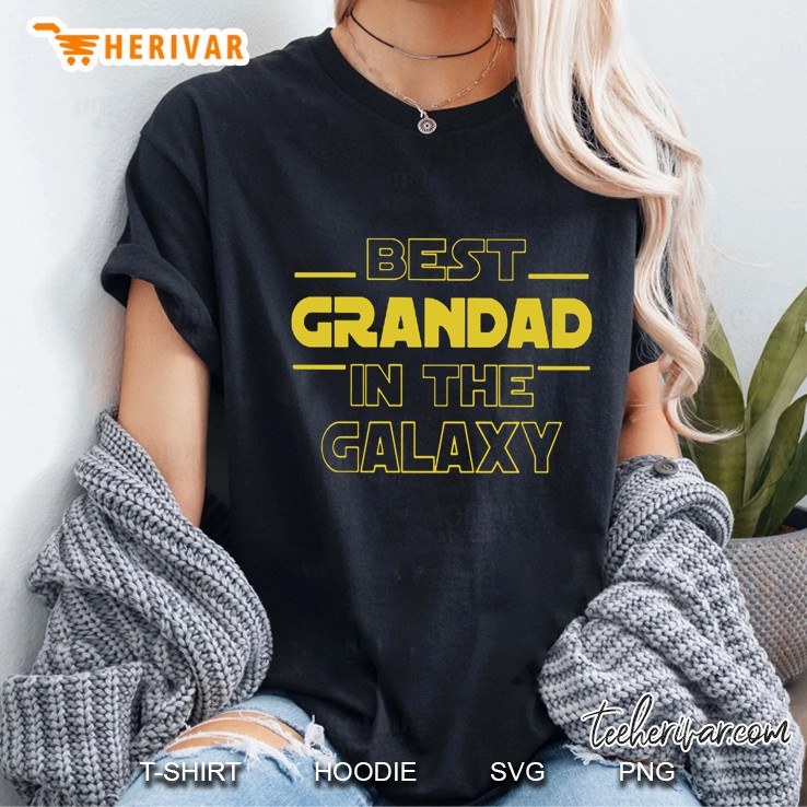 Best Grandad In The Galaxy Ladies Tee