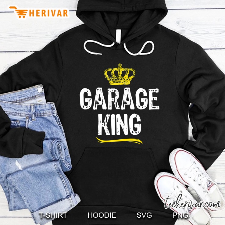 Garage King Mechanic Car Hoodie