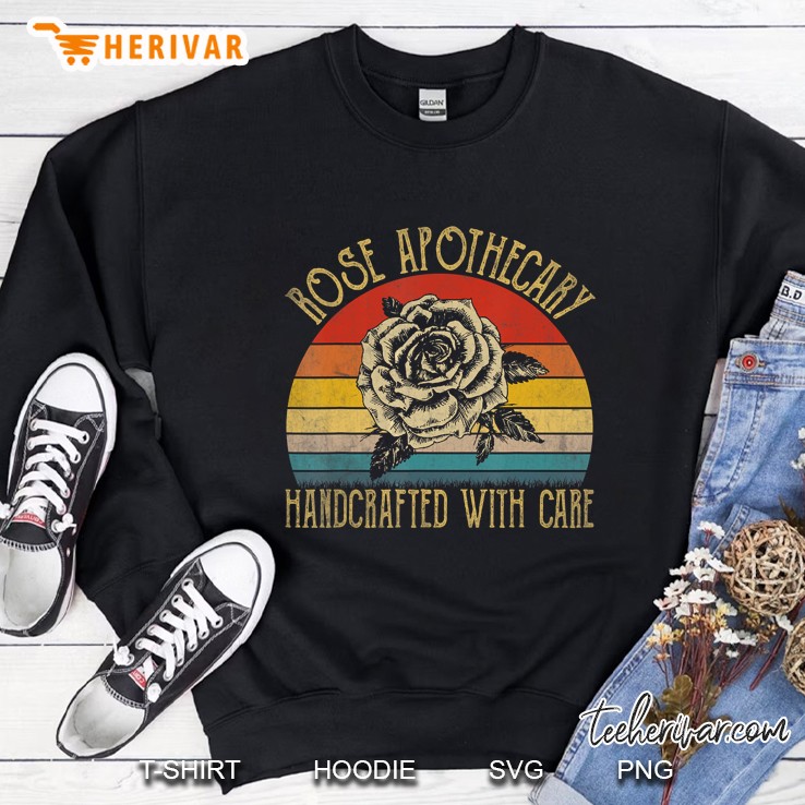 Rose Apothecary Handcrafted With Care Vintage Version Sweatshirt