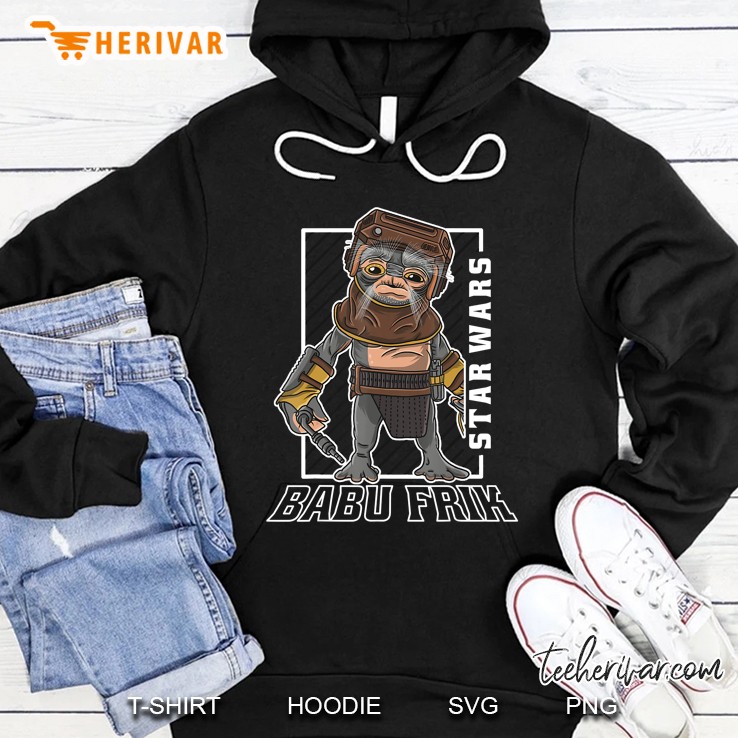 Star Wars The Rise Of Skywalker Babu Frik Portrait Version2 Hoodie