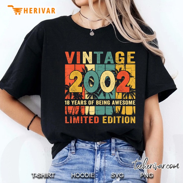 Vintage 2002 18 Years Of Being Awesome Limited Edition Ladies Tee