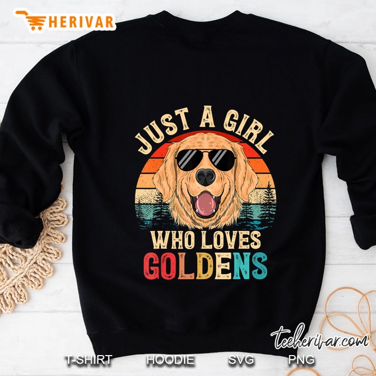 Just A Girl Who Loves Golden Vintage Version Sweatshirt