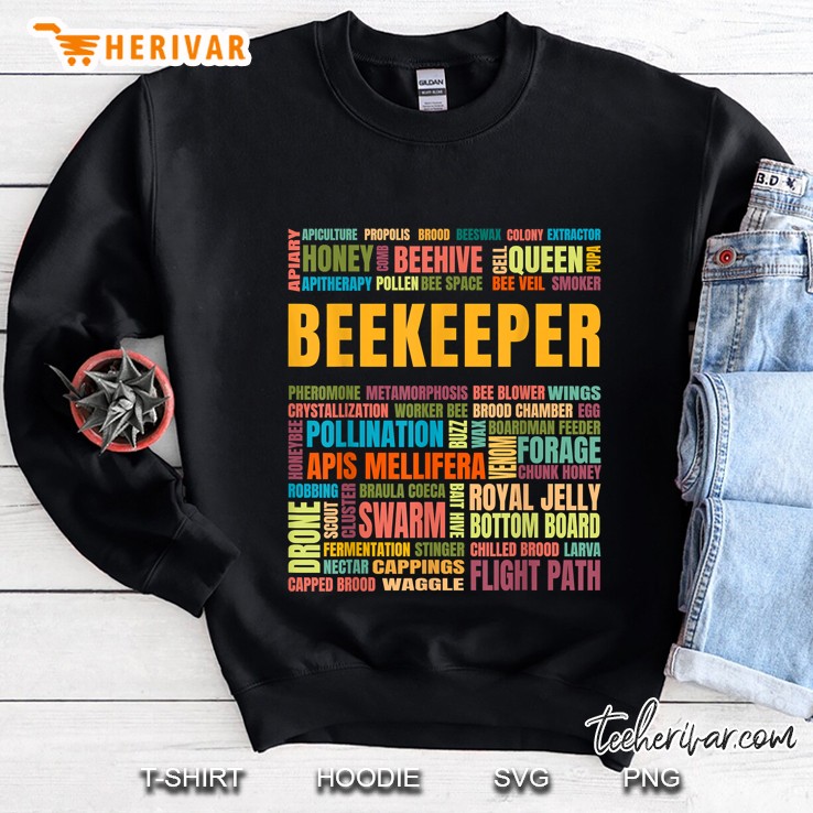 Beekeeper Beekeeping Bee Terms Glossary Sweatshirt