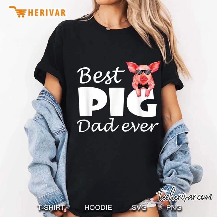 Best Pig Dad Ever Ladies Tee