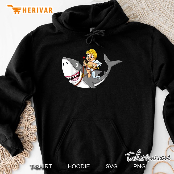 Cupid Riding Shark Valentine