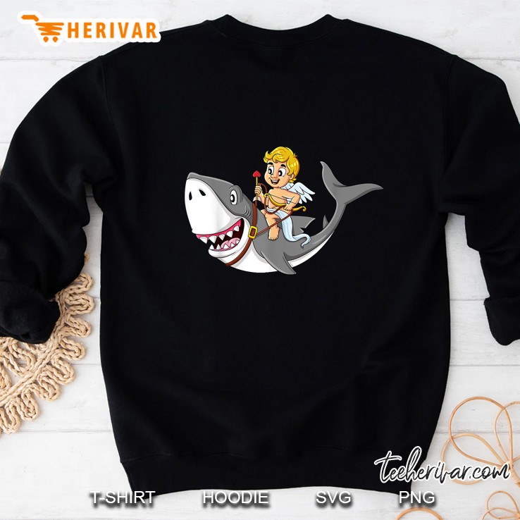 Cupid Riding Shark Valentine