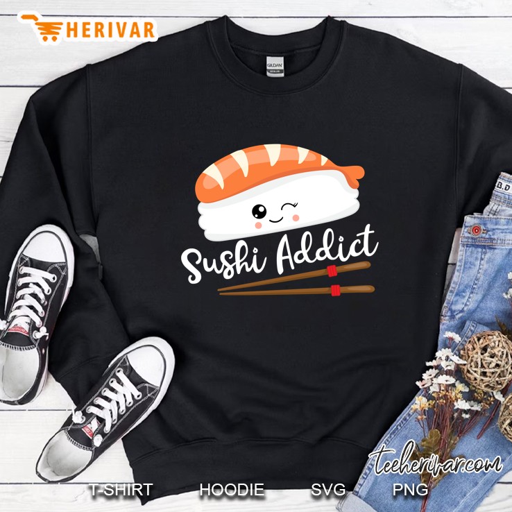 Sushi Addict Kawaii Cute Sushi Sweatshirt