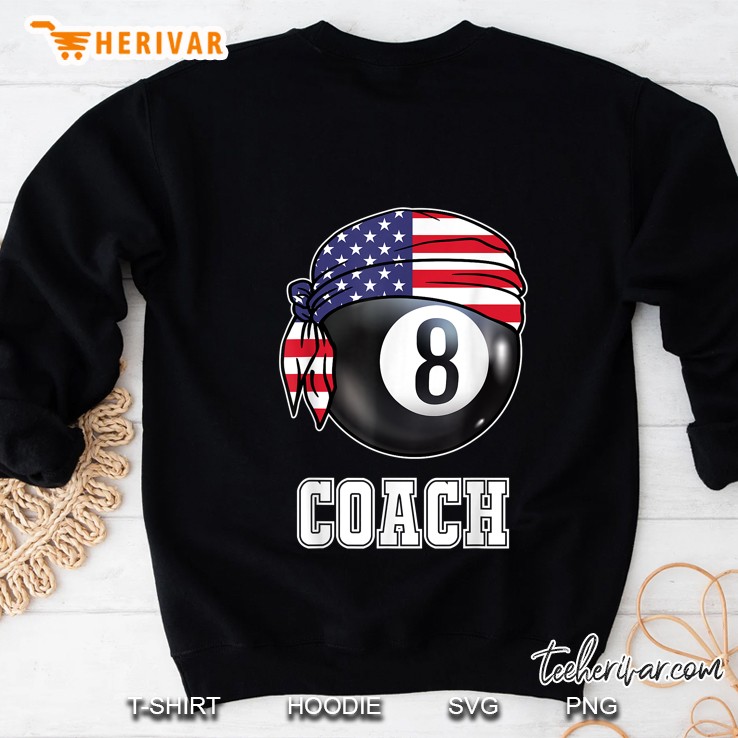 Coach Pool Billiards American Flag Bandana Sweatshirt