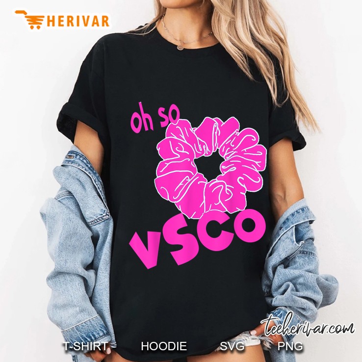 Oh So VSCO Super Pop Art Magenta Scrunchie Sksksk Ladies Tee