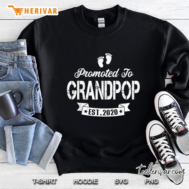 Promoted To Grandpop Est 2020 Sweatshirt