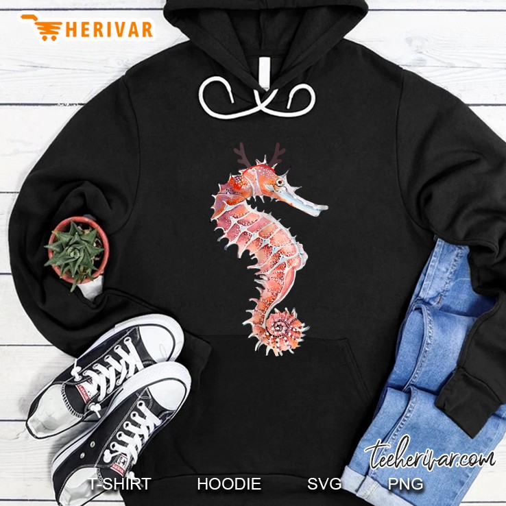 Seahorse Reindeer Christmas Hoodie